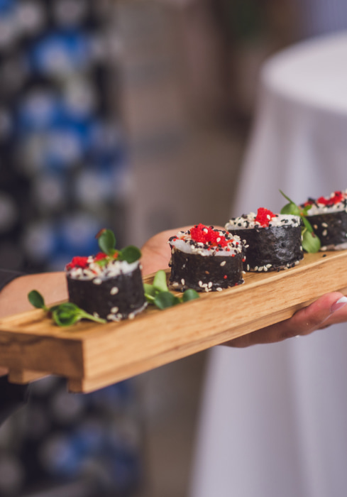 Chocolate dessert in the wedding catering in Cantabria