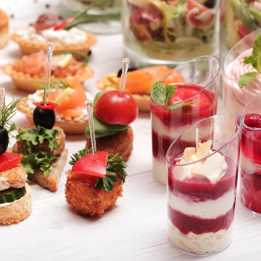 Pinchos y aperitivos en el banquete de Boda en Cantabria